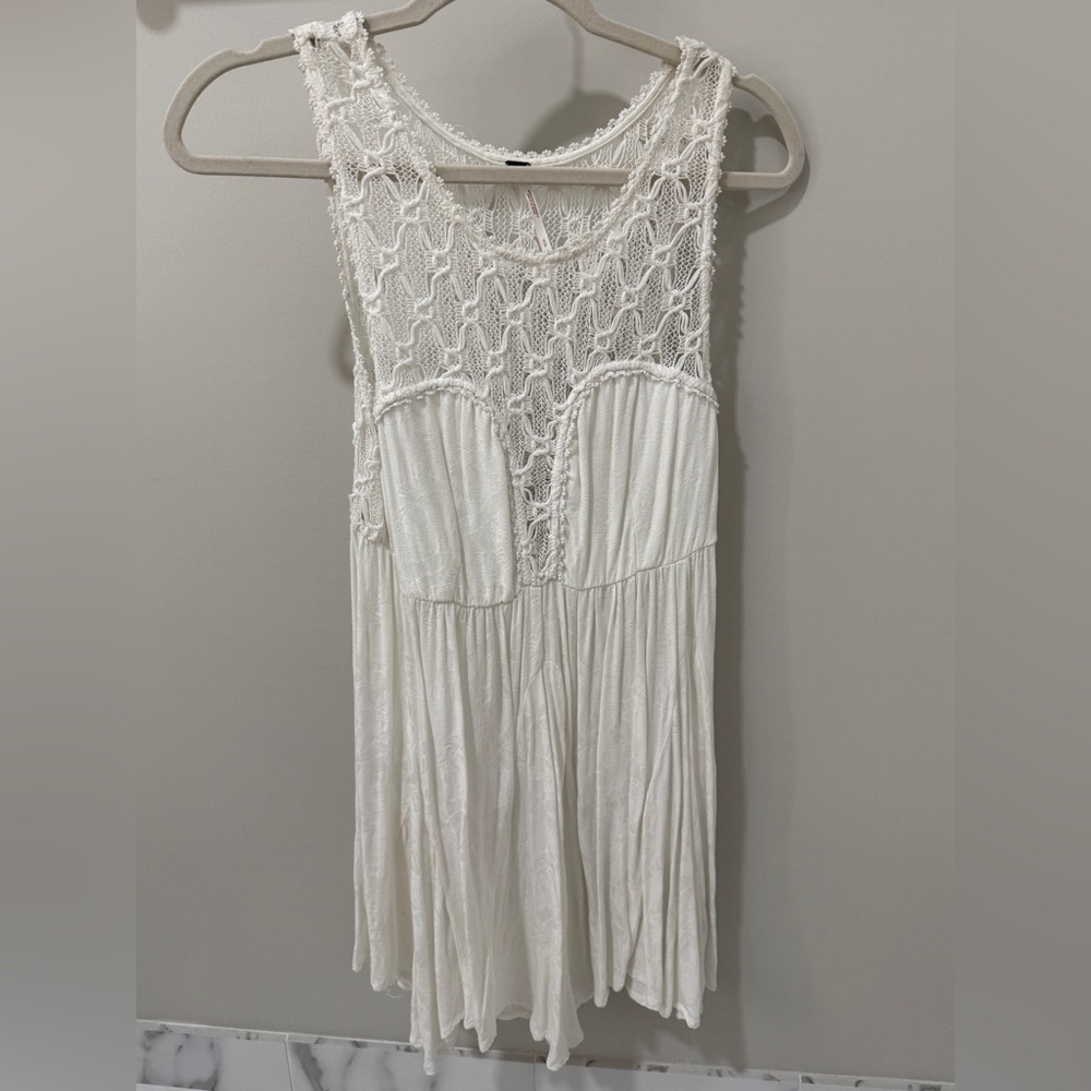 Free People White Lace Dress